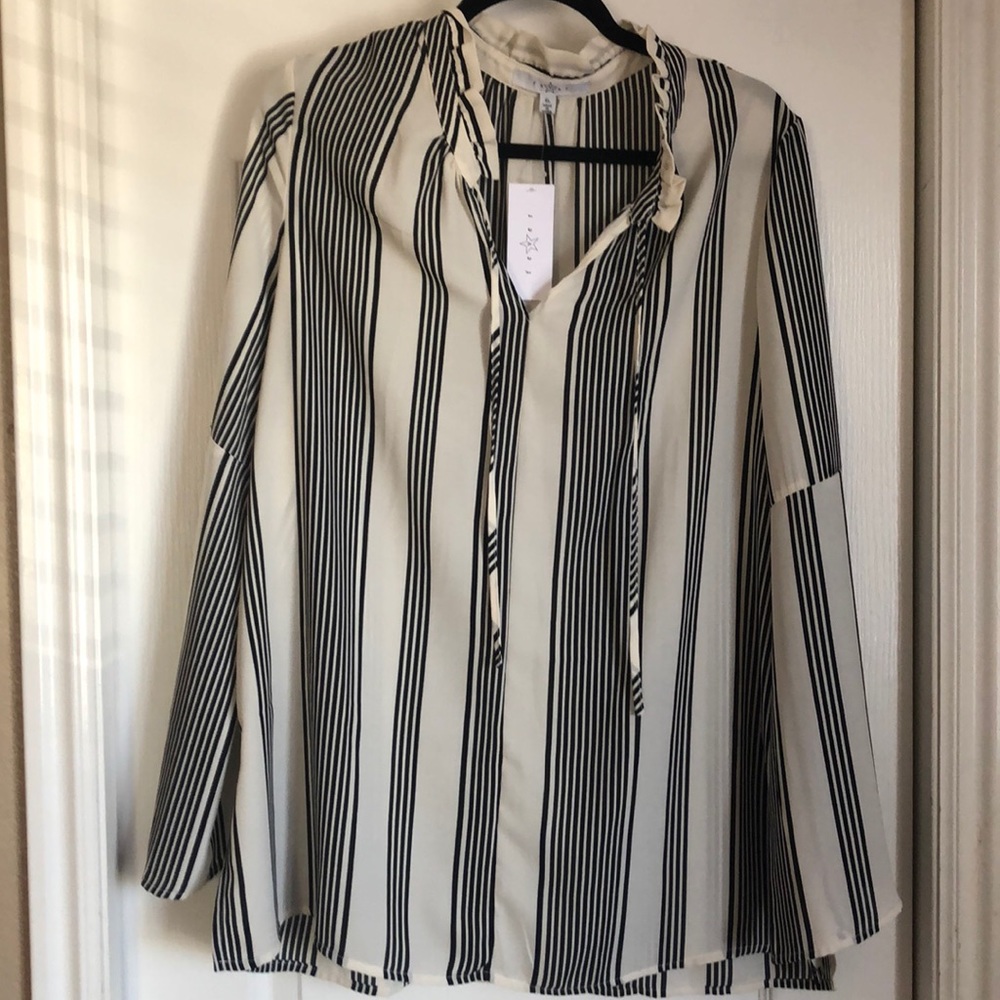 NWT Tie Neck Blouse
